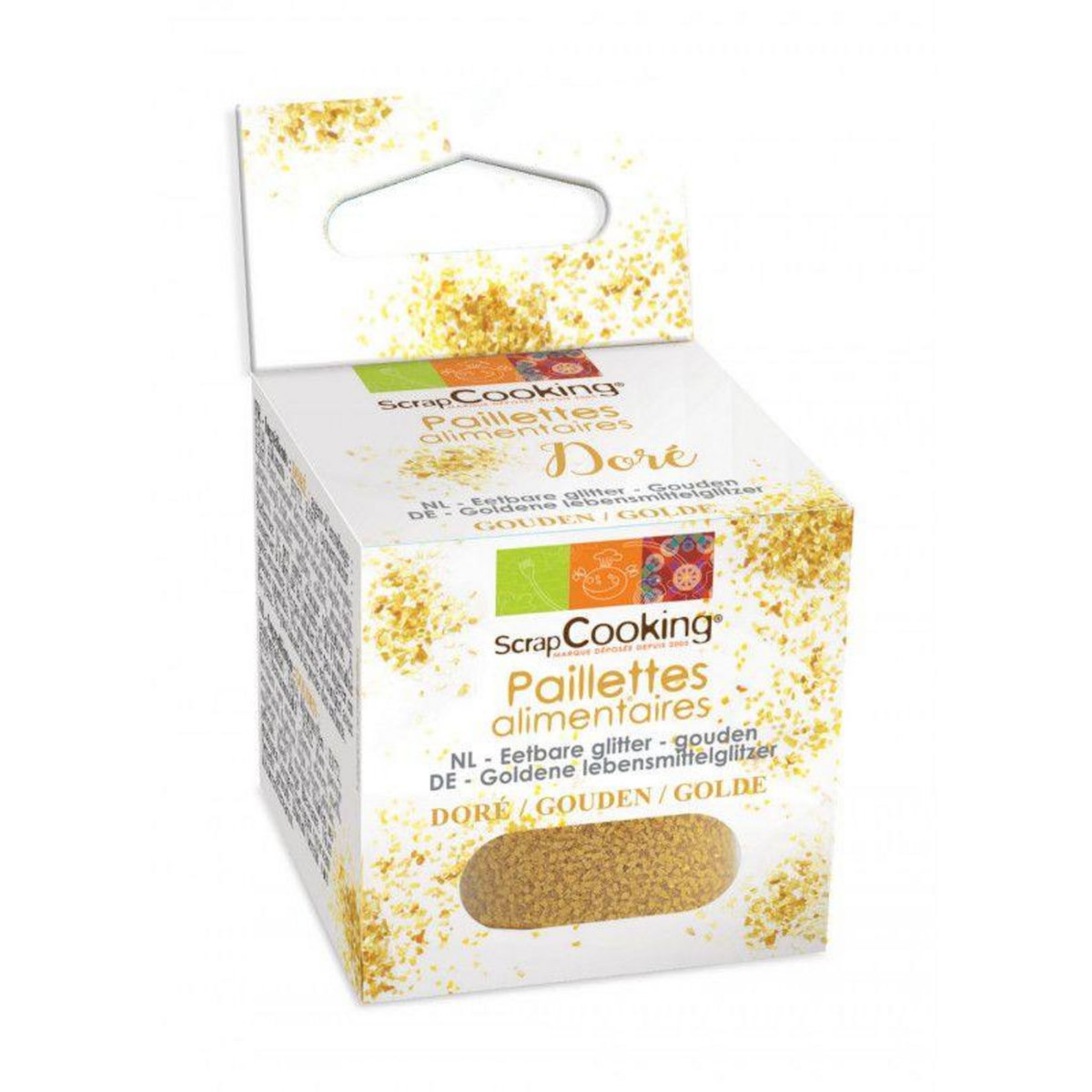 SCRAPCOOKING Paillettes alimentaires dorées