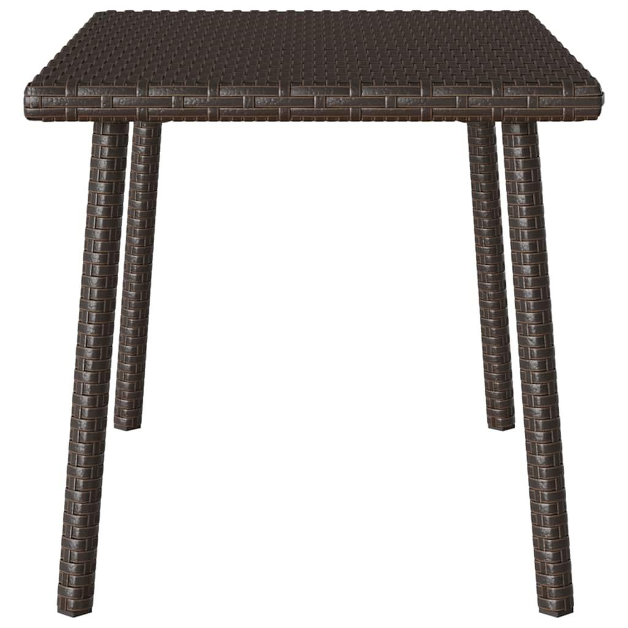 Voir la diapositive 5 : VIDAXL Table basse de jardin rectangulaire marron 60x40x37 cm rotin