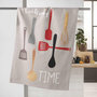 Voir la diapositive 1 : Paris Prix Torchon de Cuisine  Cooking Time  50x70cm Beige
