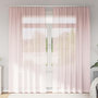 Voir la diapositive 1 : VIDAXL Rideaux en voile avec boucles 2 pcs rose clair 140x245 cm