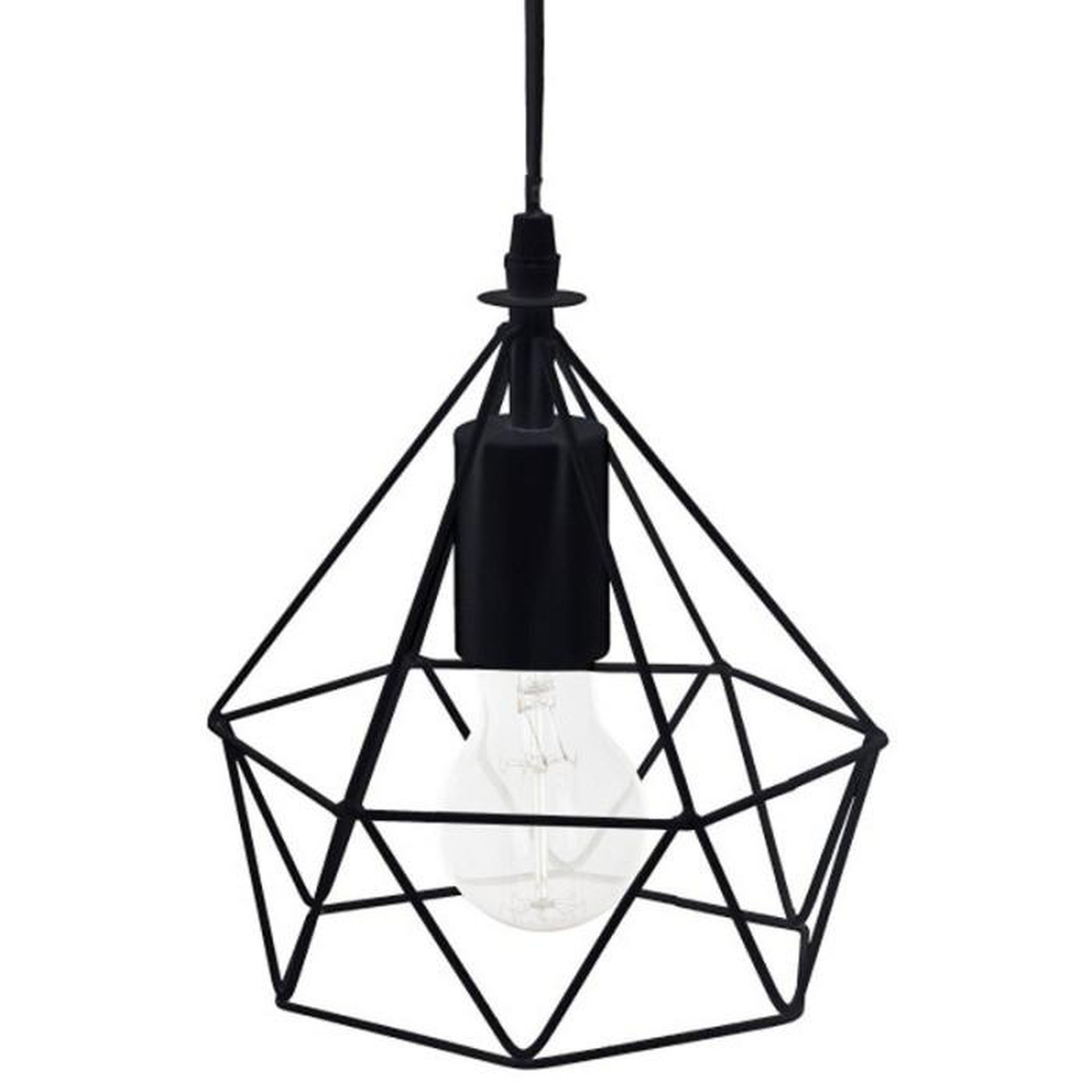 ATMOSPHERA Lampe Suspension Métal  Fils  19cm Noir