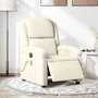 Voir la diapositive 1 : VIDAXL Fauteuil inclinable de massage electrique creme velours