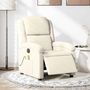 Voir la diapositive 1 : VIDAXL Fauteuil inclinable de massage electrique creme velours