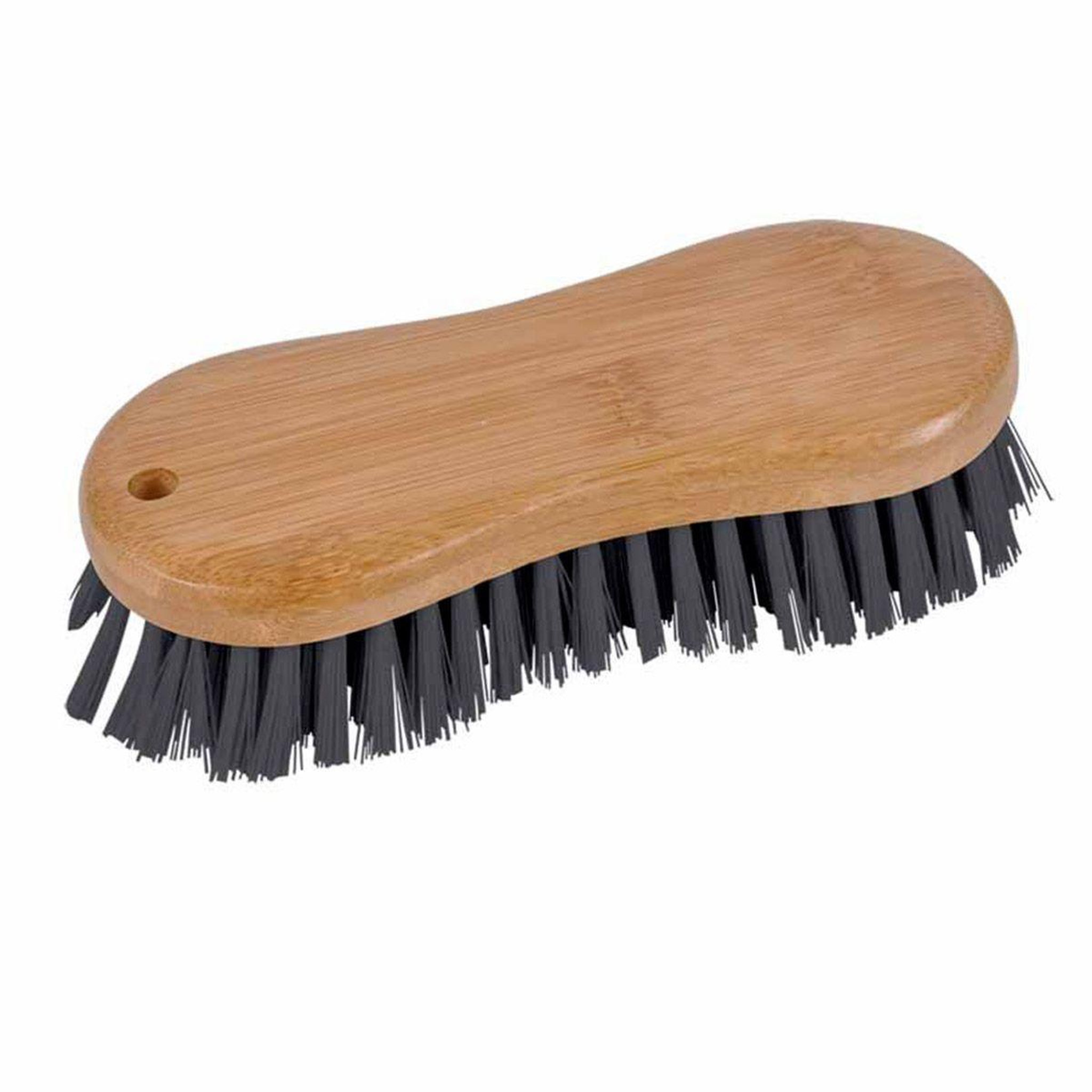 HOMEA Brosse à récurer  bambou  15cm anthracite