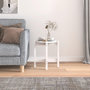 Voir la diapositive 3 : VIDAXL Table basse Blanc Ø 42,5x45 cm Bois massif de pin