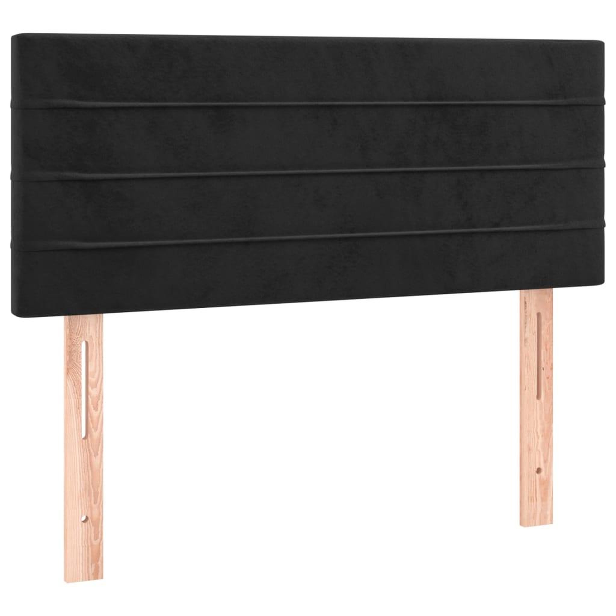 Voir la diapositive 2 : VIDAXL Tete de lit Noir 80x5x78/88 cm Velours