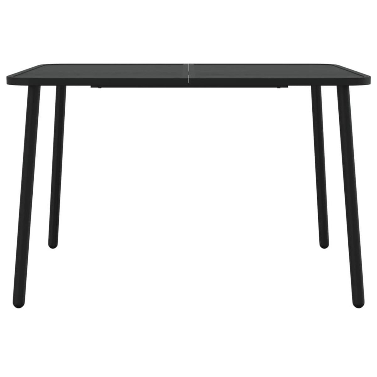 VIDAXL Table de jardin anthracite 110x80x71 cm acier