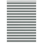 VIDAXL Store zebre gris fonce largeur du tissu 150,9 cm polyester