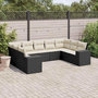 Voir la diapositive 1 : VIDAXL Salon de jardin 9 pcs avec coussins noir resine tressee