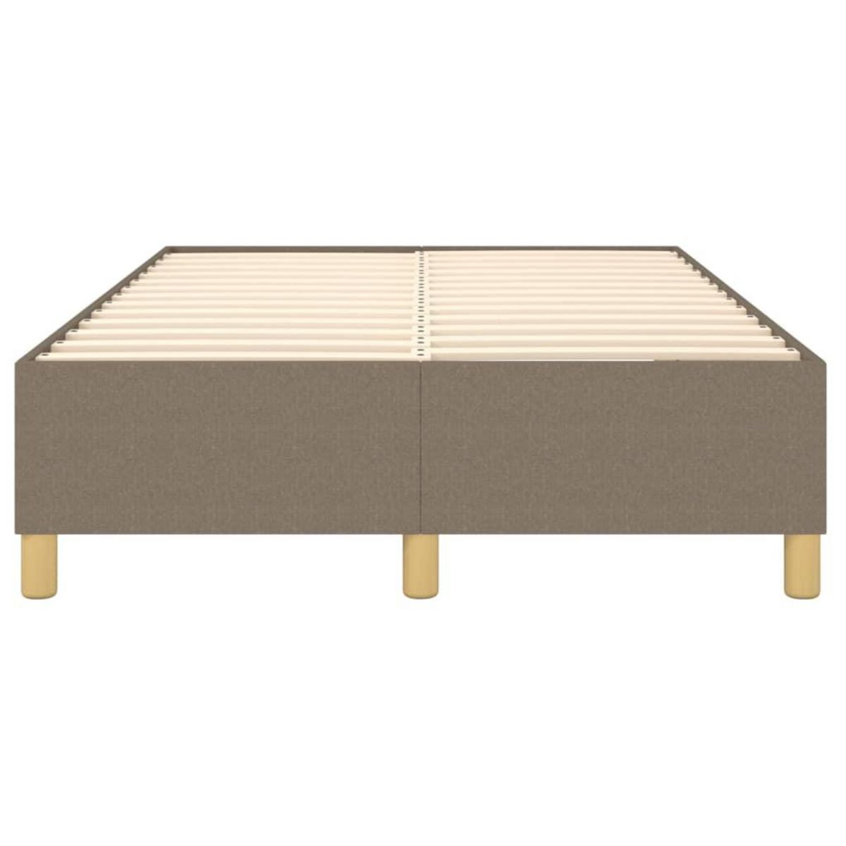 VIDAXL Cadre de lit sans matelas taupe 120x200 cm tissu
