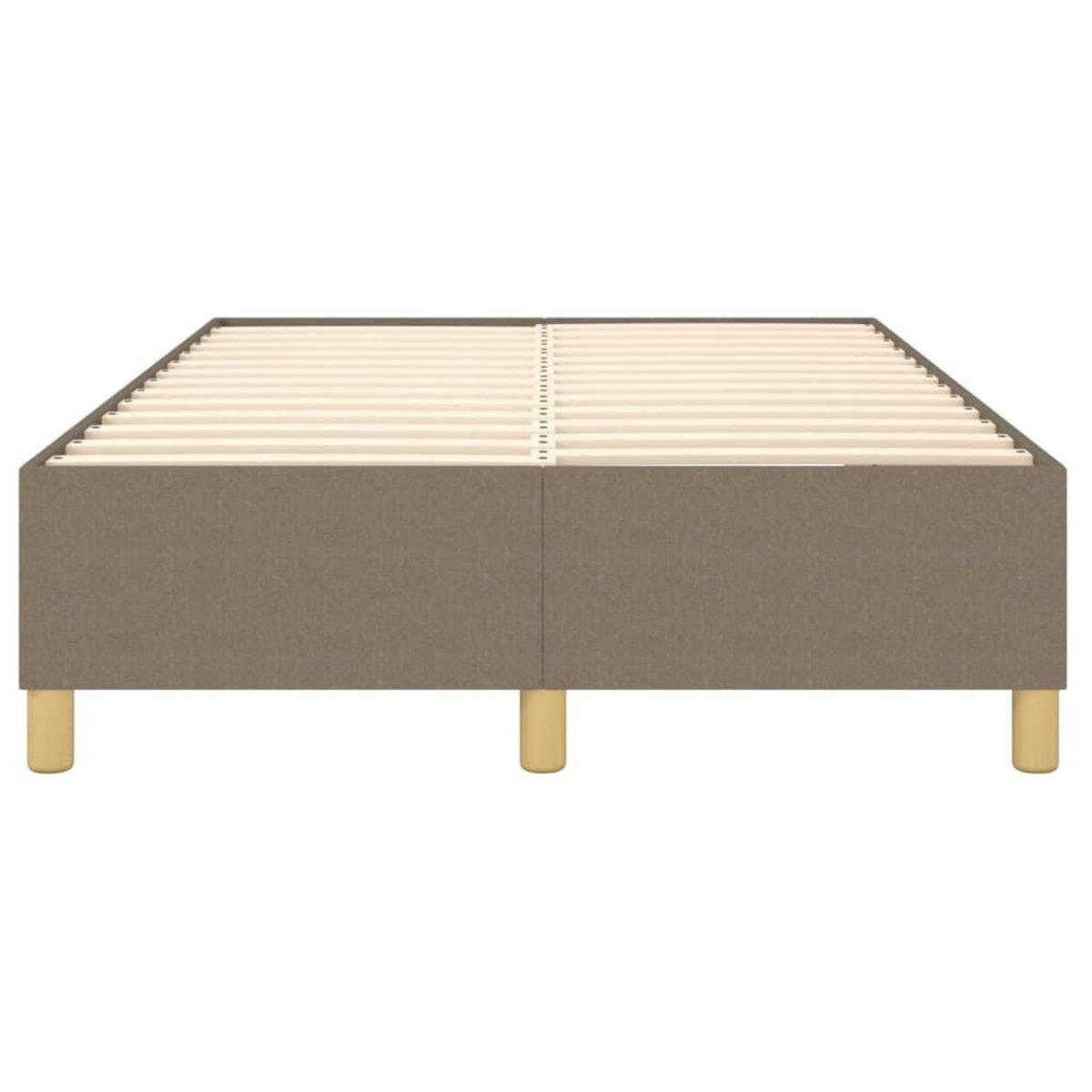 VIDAXL Cadre de lit sans matelas taupe 120x200 cm tissu