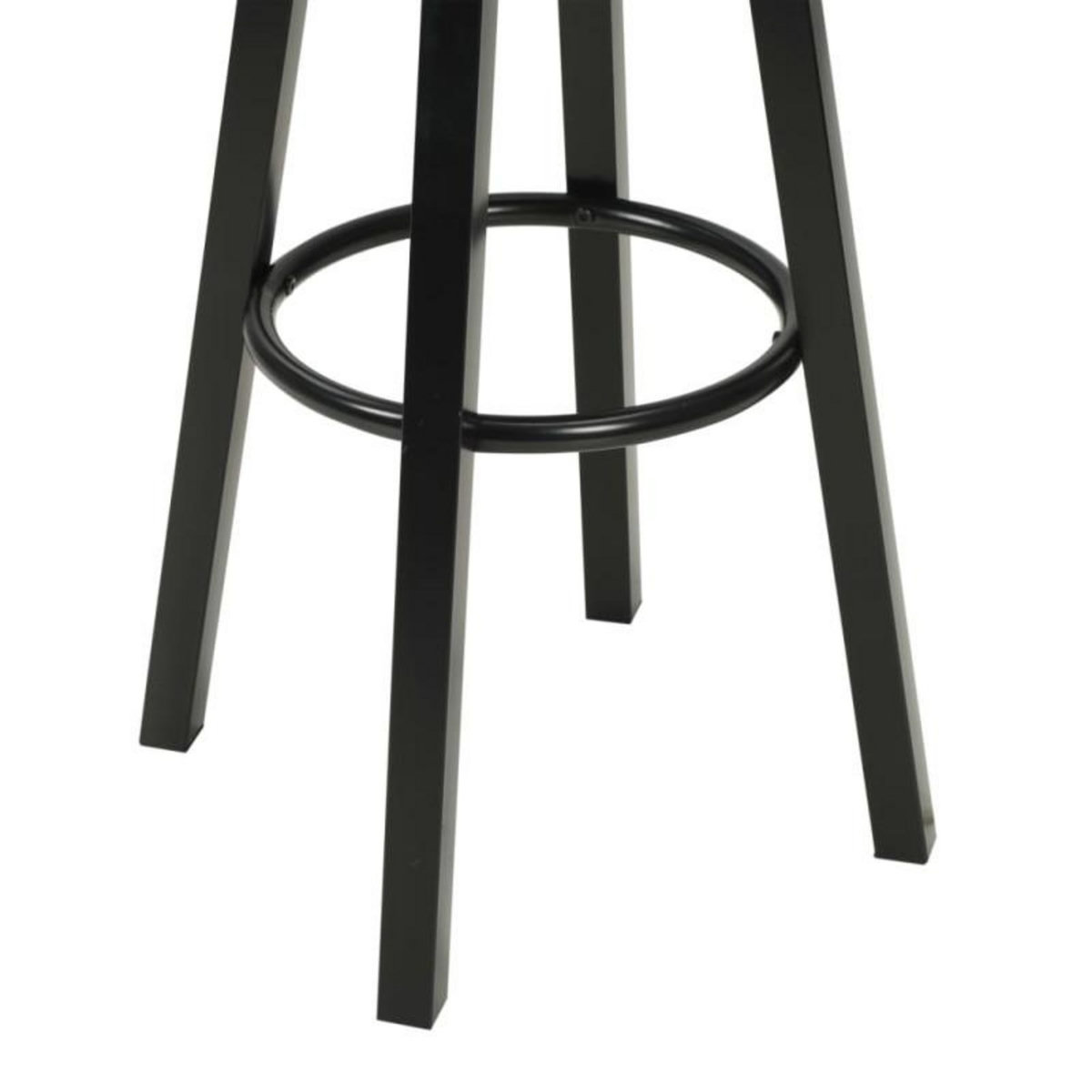 VIDAXL Chaises de bar lot de 2 noir similicuir