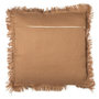 Voir la diapositive 2 : Paris Prix Coussin Déco Déhoussable  Gaufré  40x40cm Ocre