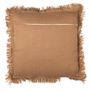 Voir la diapositive 2 : Paris Prix Coussin Déco Déhoussable  Gaufré  40x40cm Ocre