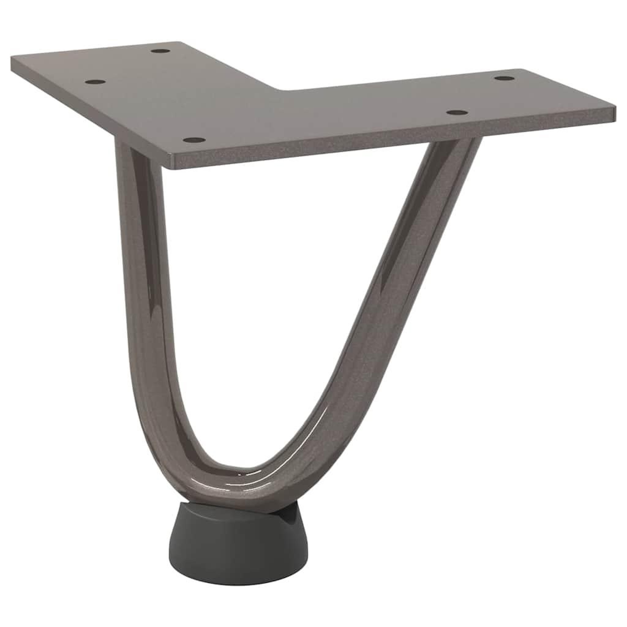 Voir la diapositive 4 : VIDAXL Pieds de table en forme d'epingle a cheveux 10 cm acier massif