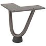 Voir la diapositive 4 : VIDAXL Pieds de table en forme d'epingle a cheveux 10 cm acier massif