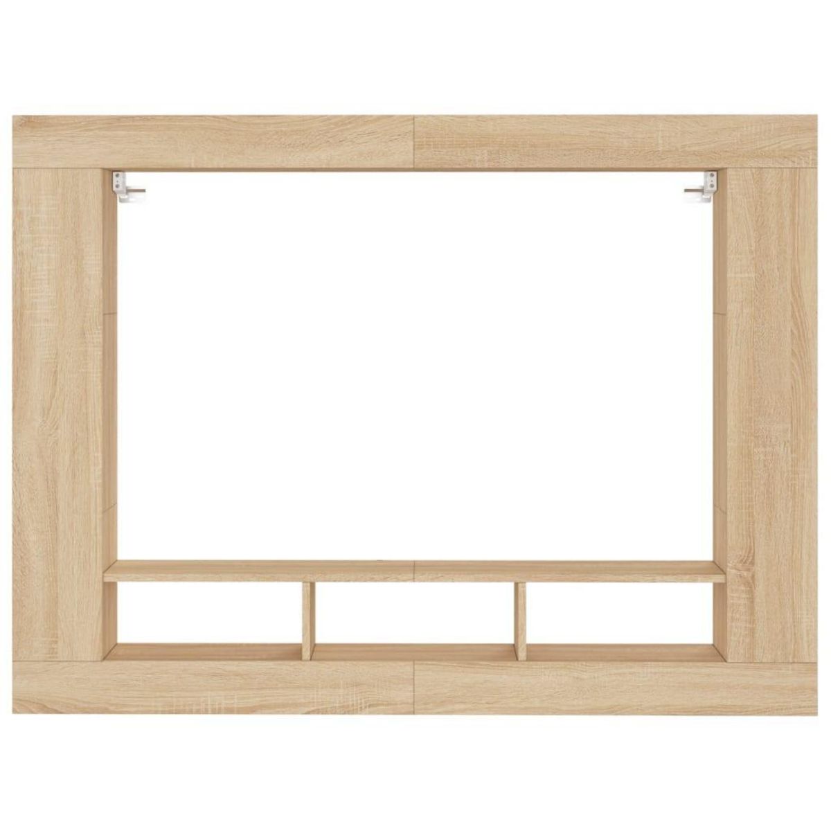 VIDAXL Meuble TV chene sonoma 152x22x113 cm bois d'ingenierie