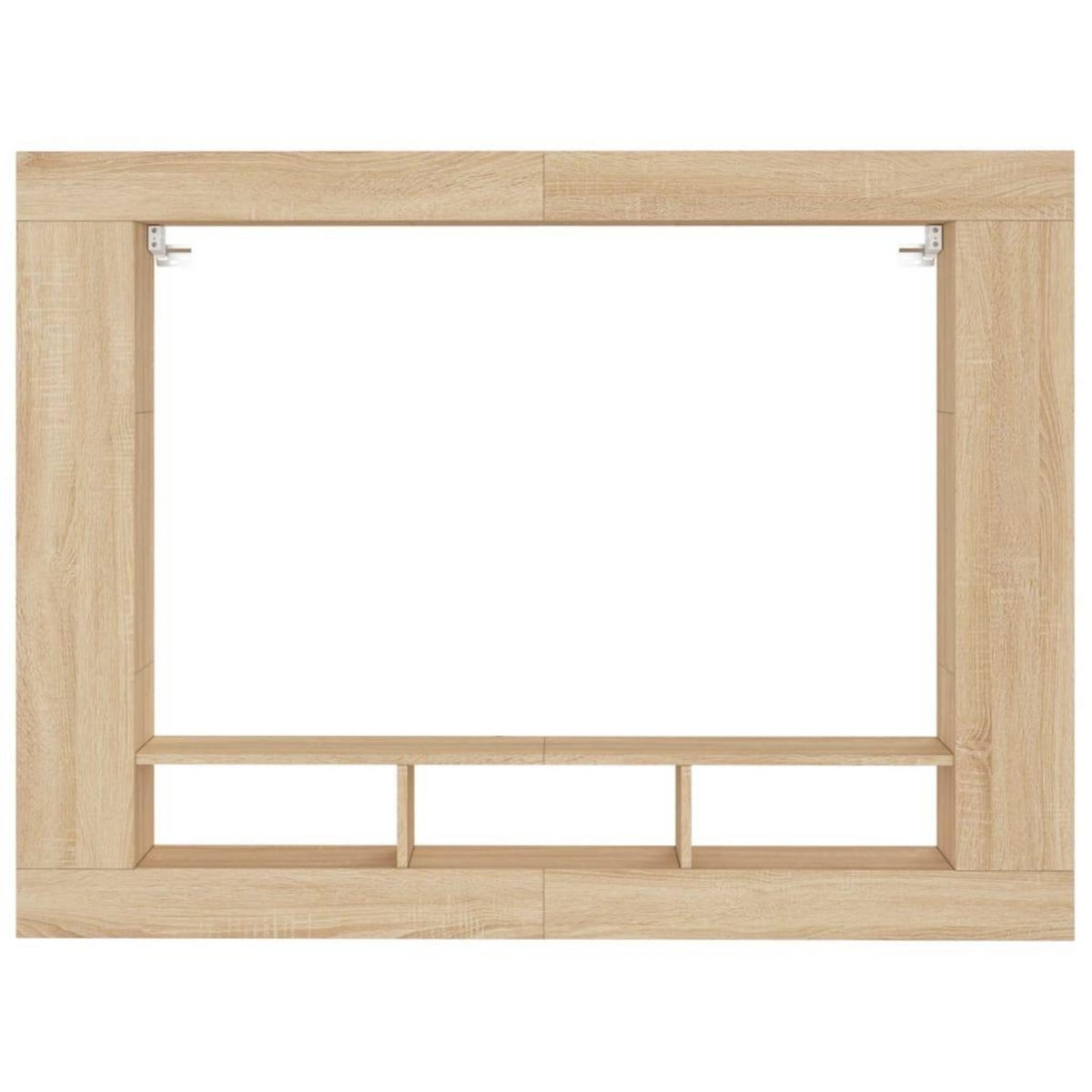 VIDAXL Meuble TV chene sonoma 152x22x113 cm bois d'ingenierie