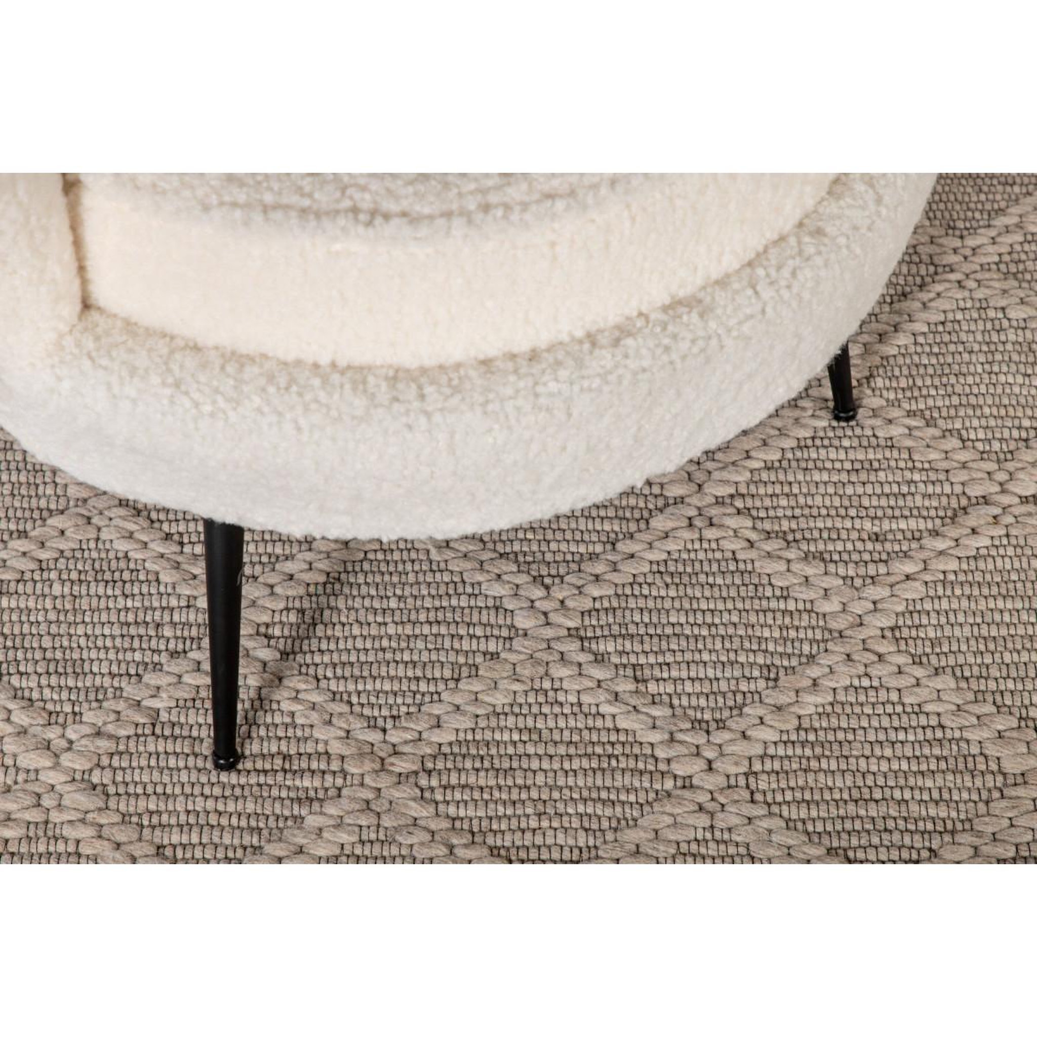 Voir la diapositive 6 : Paris Prix Tapis déco en laine  cloudy  160x230cm beige