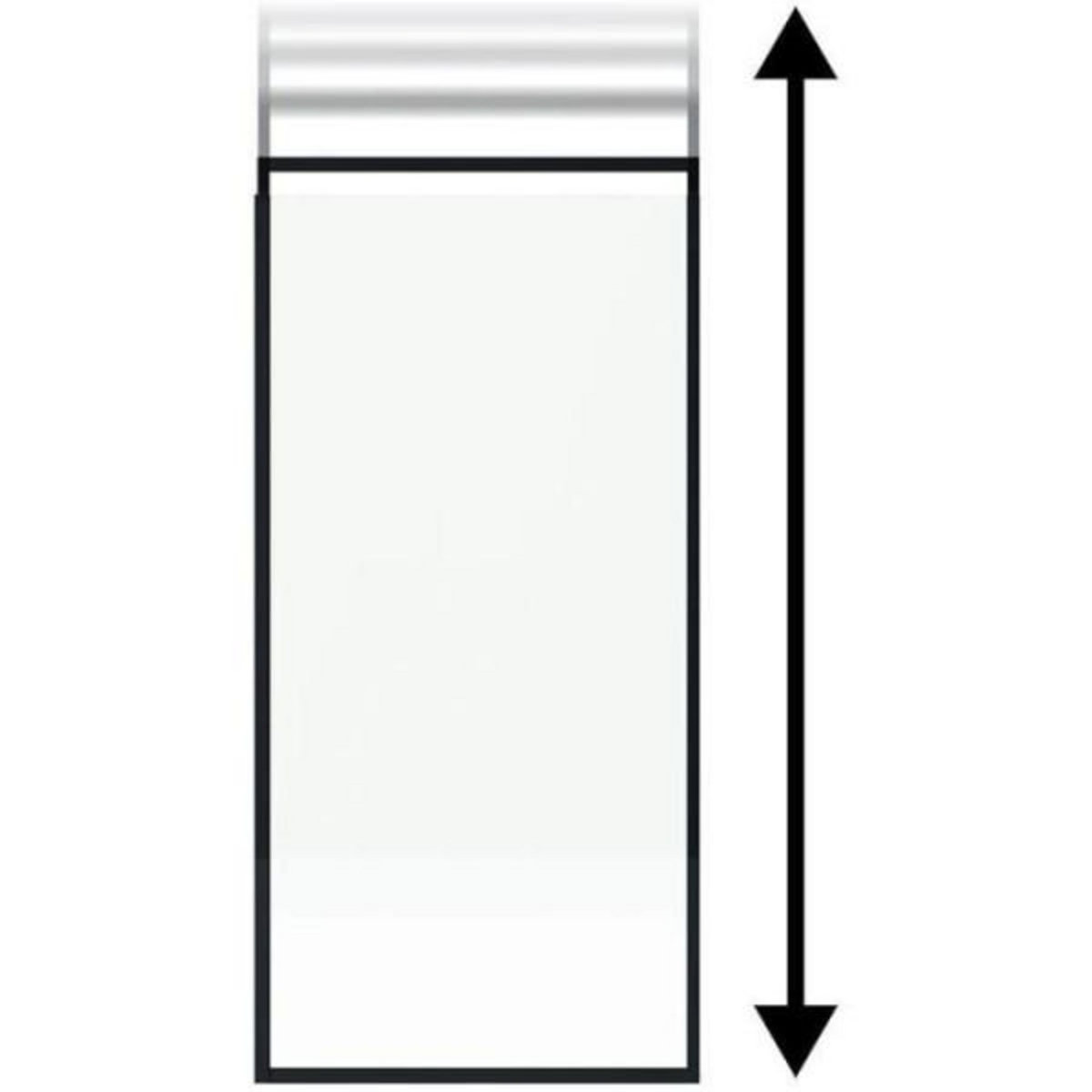 MARKET24 Paroi fixe - HOME GENERATION - Only noir rainure - 120 x 210-265 cm