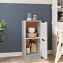 Voir la diapositive 3 : VIDAXL Buffet Gris beton 30x30x70 cm Bois d'ingenierie