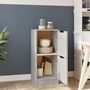 Voir la diapositive 3 : VIDAXL Buffet Gris beton 30x30x70 cm Bois d'ingenierie