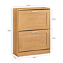 Voir la diapositive 3 : SOBUY SoBuy - Meuble À Chaussures 2 portes - Rustique - FSR137