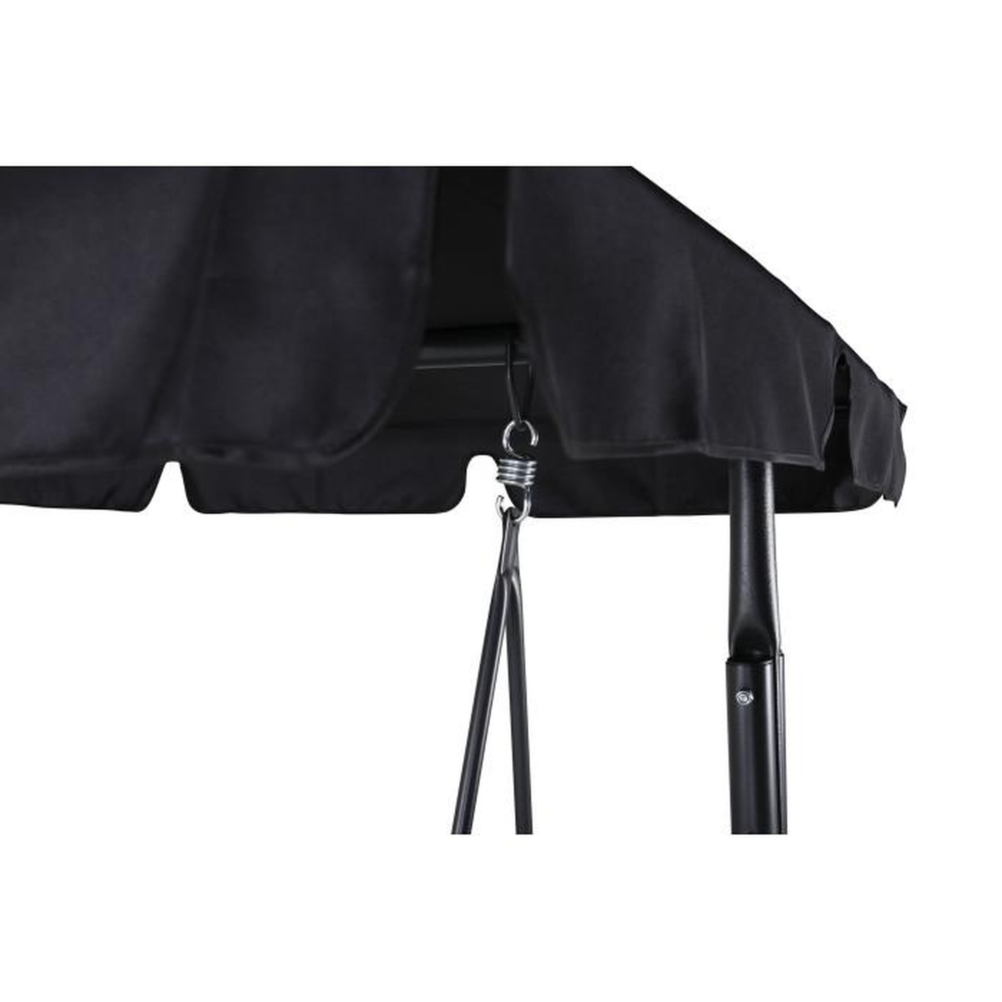 Voir la diapositive 5 : Paris Prix Balancelle de Jardin 3 Places  Montreal  163cm Noir