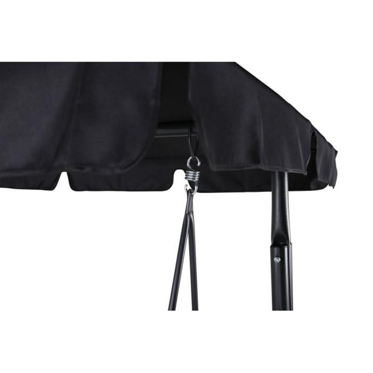 Paris Prix Balancelle de Jardin 3 Places  Montreal  163cm Noir