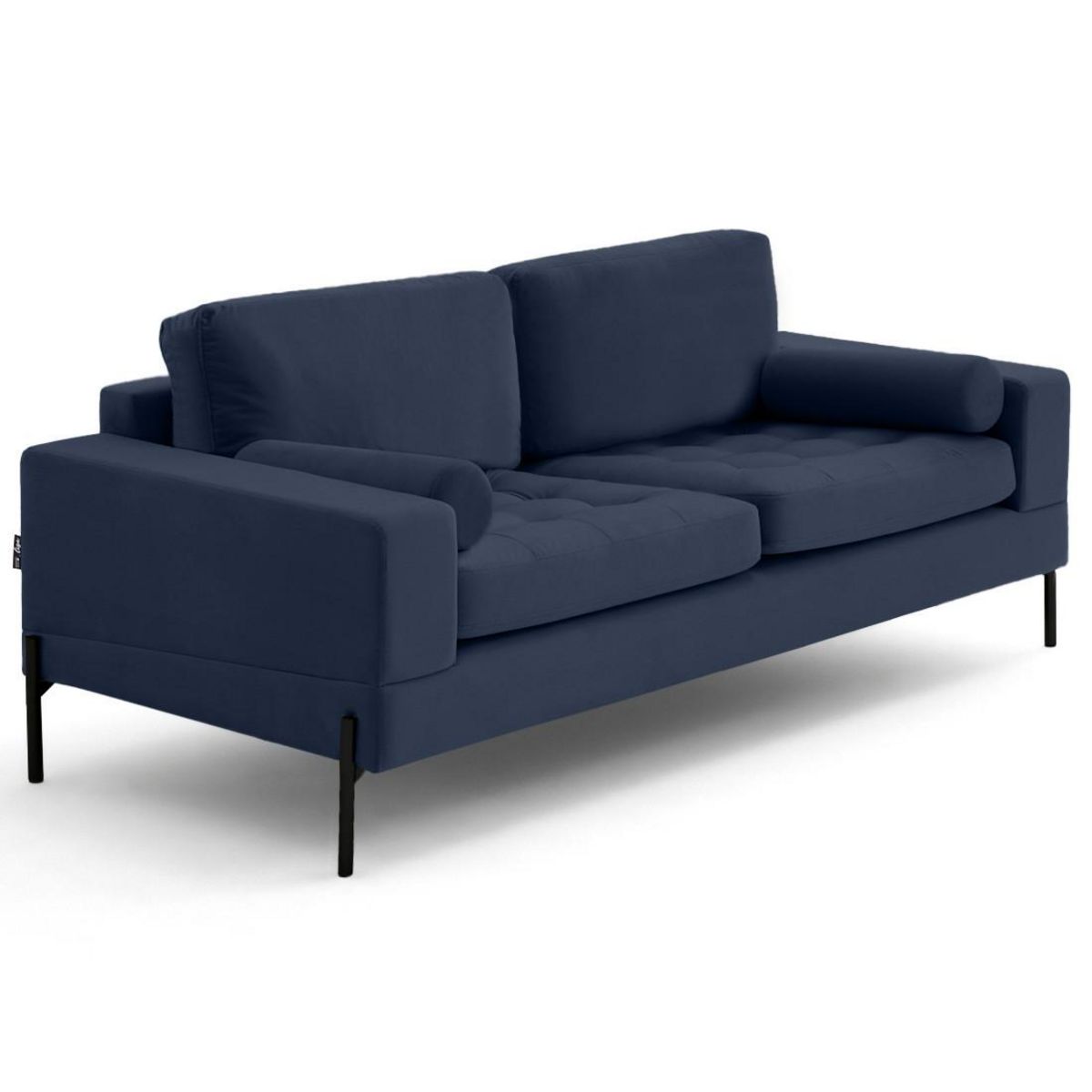 LISA DESIGN Isaure - canapé droit 3 places en velours