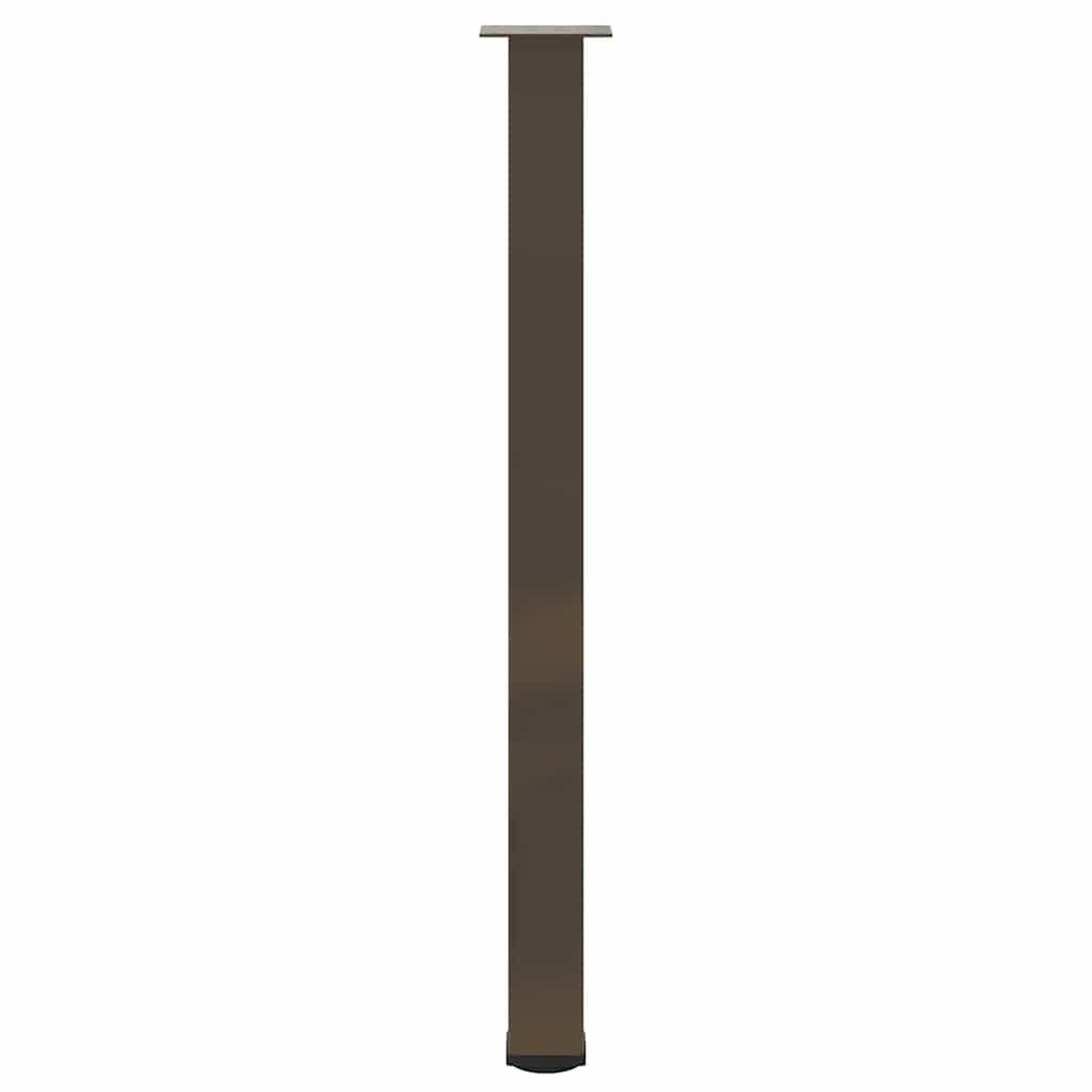Voir la diapositive 5 : VIDAXL Pieds de table basse acier naturel 4 pcs 110-112 cm acier