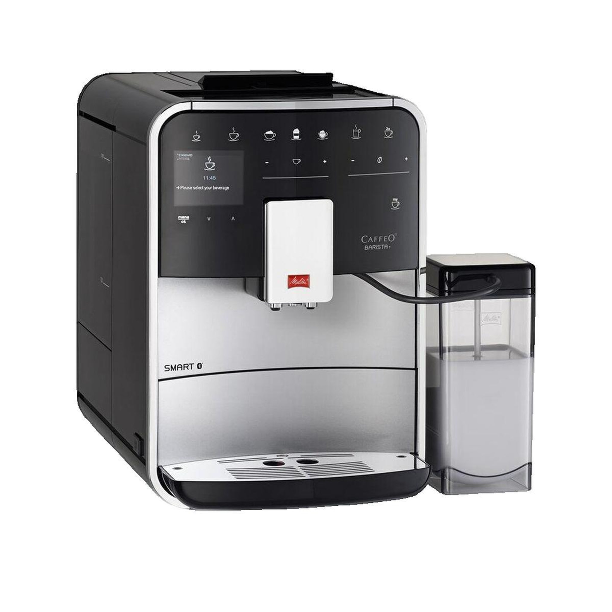Voir la diapositive 3 : Melitta Machine à café Melitta Barista T Smart argent et noir
