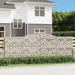 VIDAXL Panier de gabions arque 400x30x140/160 cm Fer galvanise