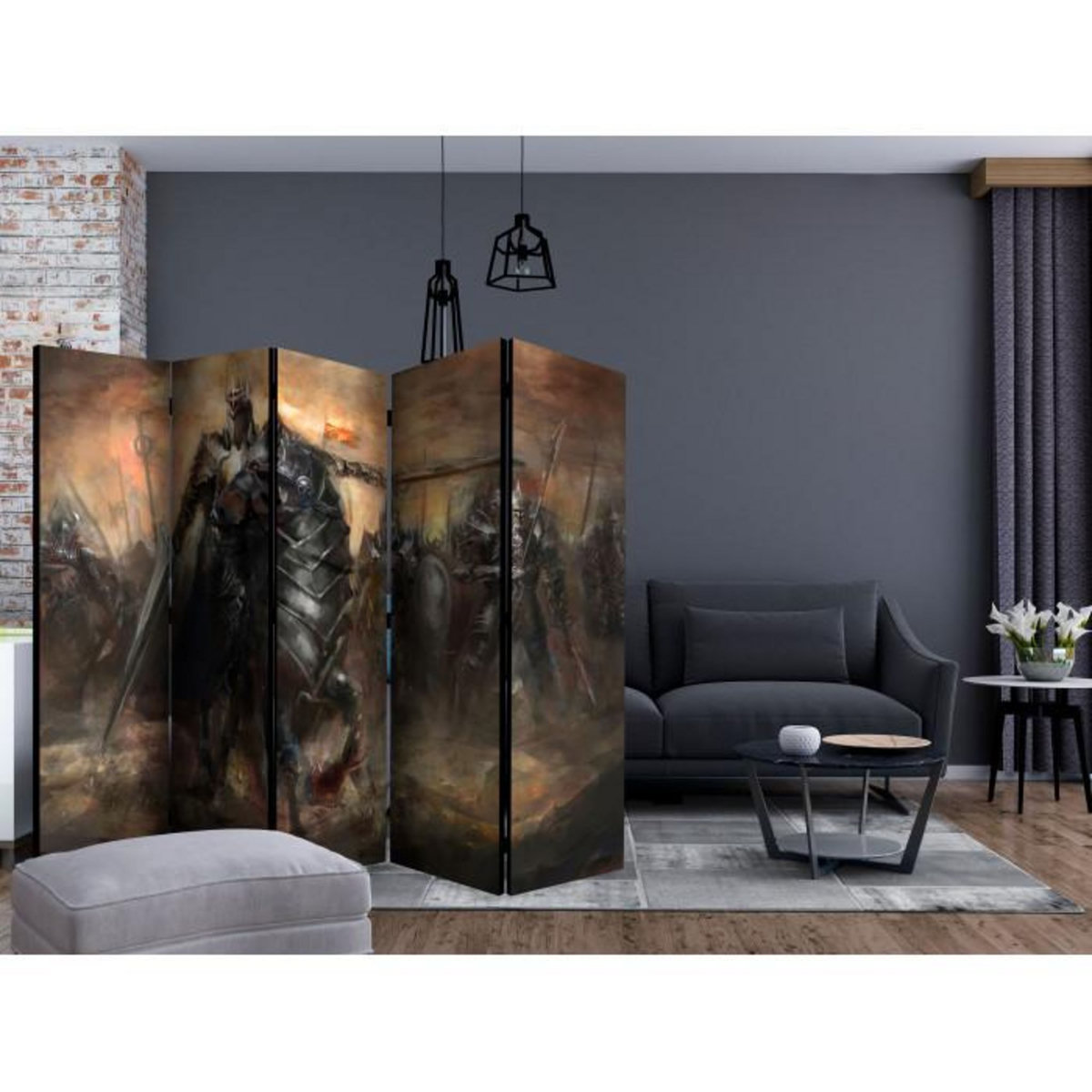 Paris Prix Paravent 5 Volets  Dragon Castle  172x225cm
