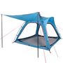 Voir la diapositive 5 : VIDAXL Tente de camping 4 personnes bleu liberation rapide impermeable