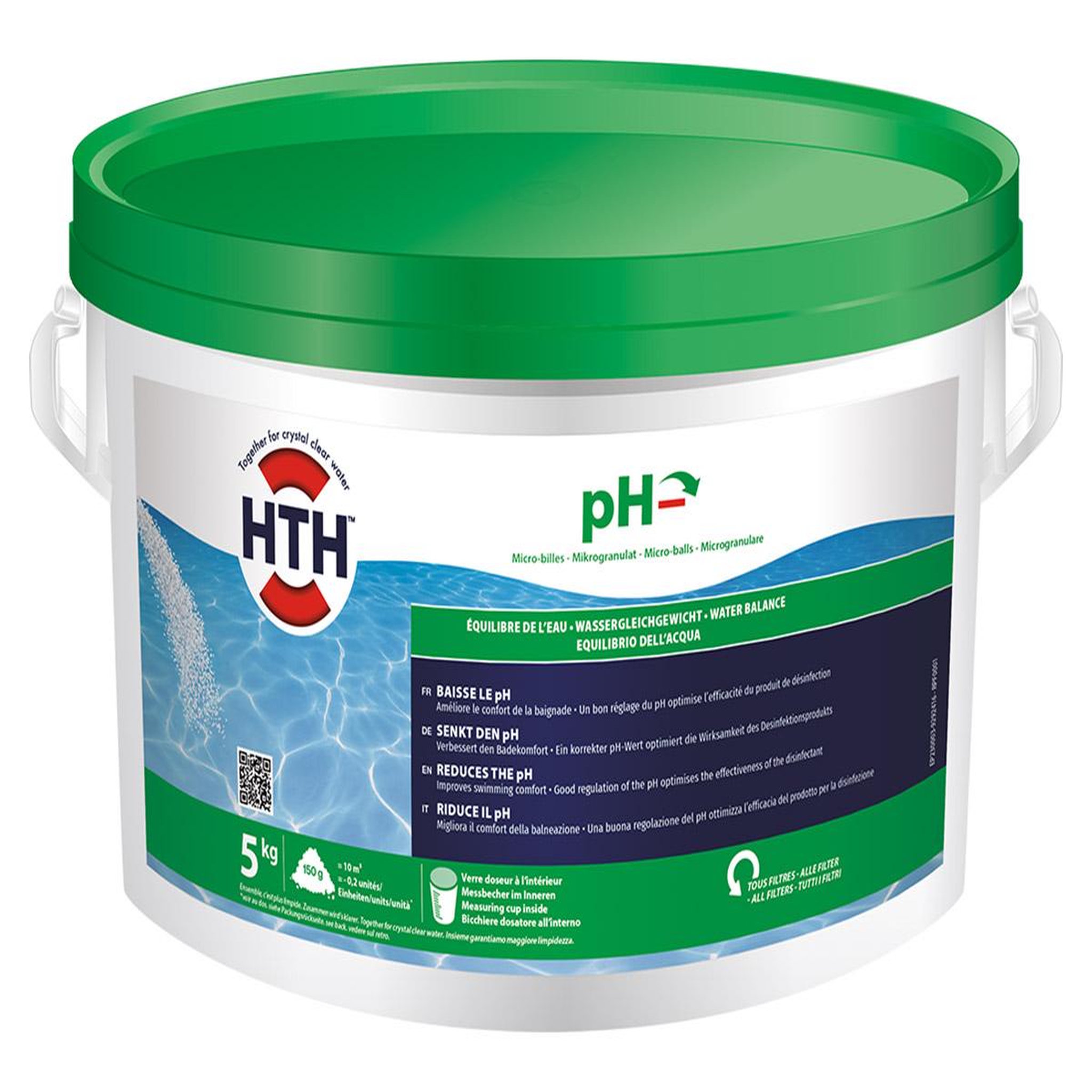 Voir la diapositive 1 : HTH Ph moins micro-billes 5 kg - hth