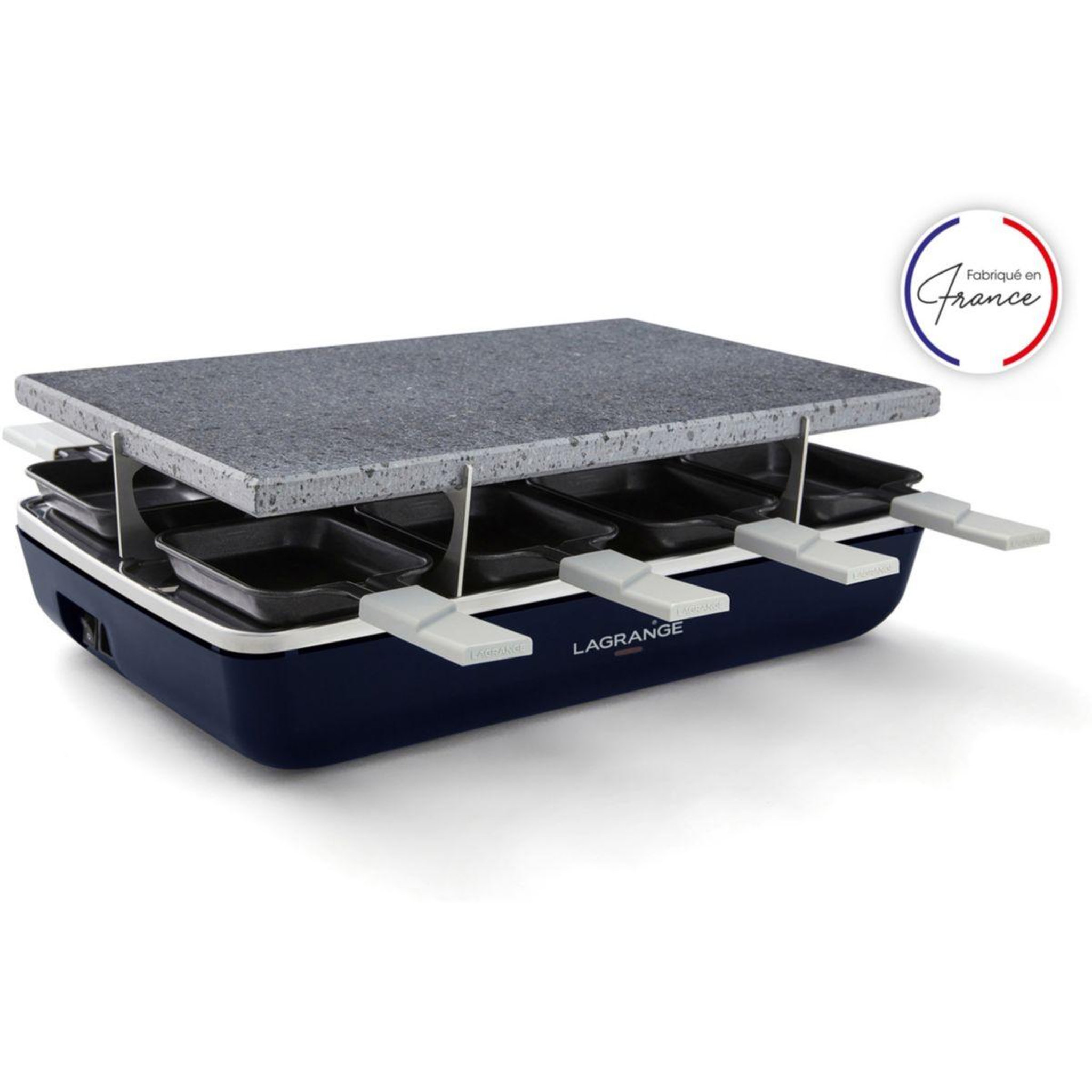 LAGRANGE Raclette element bleu abysse pierre de cuisson