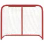 VIDAXL But de hockey rouge et blanc 183x71x122 cm polyester