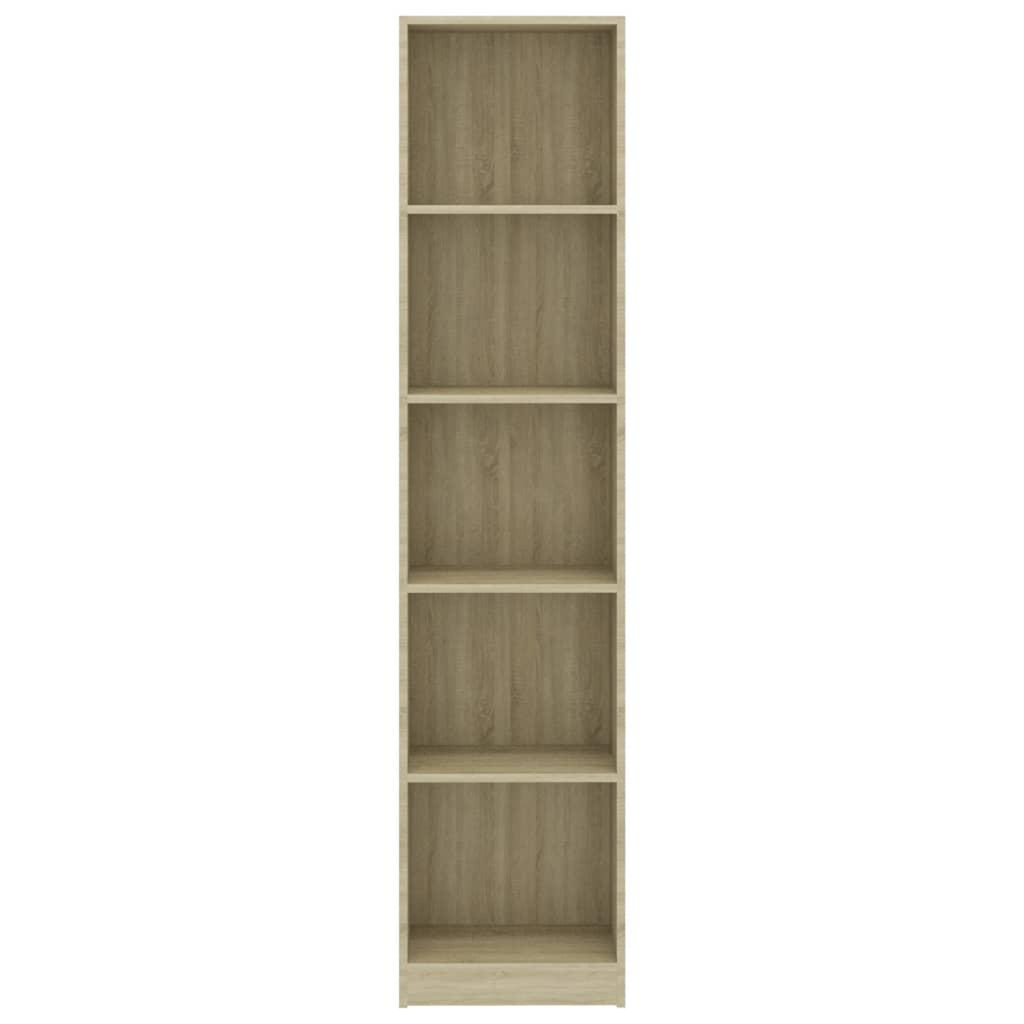 Voir la diapositive 4 : VIDAXL Bibliotheque a 5 niveaux Chene sonoma Bois d'ingenierie