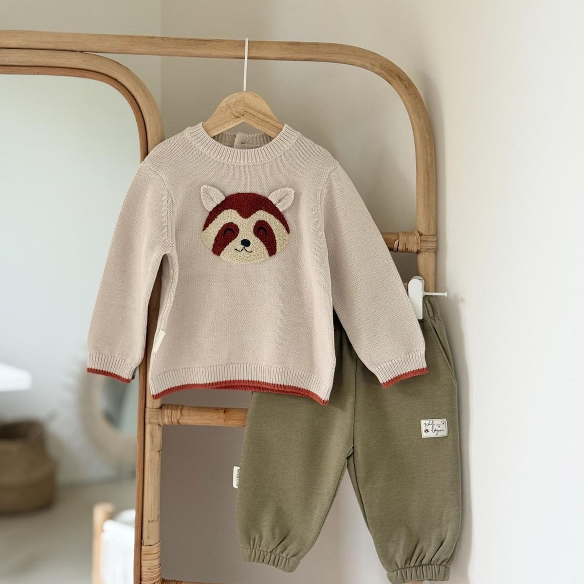 Petit Béguin Lot de 2 pantalons bébé en molleton Gustin