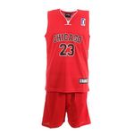 SPORTZONE Chicago Ensemble de basket /Noir Enfant Sport Zone. Coloris disponibles : Rouge