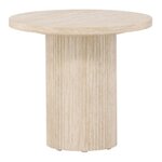 Paris Prix Table d'Appoint Effet Travertin  Haron  50cm Beige