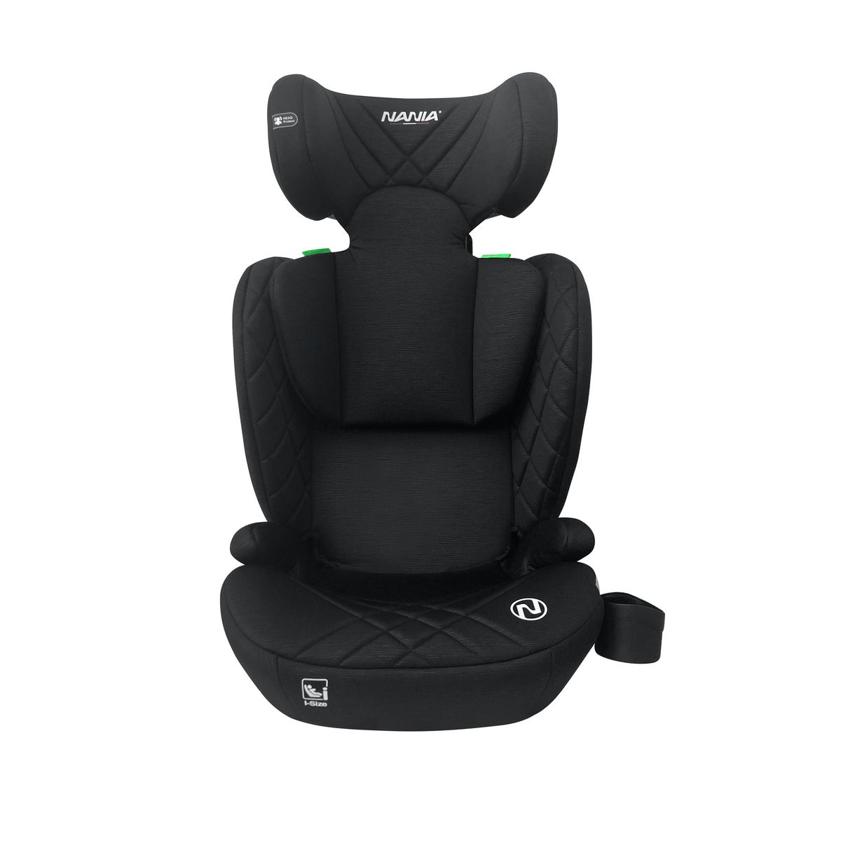 NANIA NANIA Siège auto enfant Isofix Bari I-size 100-150 cm-Groupe 2/3- environ 4-12 ans-Appui-tête Réglable- Porte gobelet- avec installation Isofix ou ceinture
