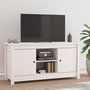 Voir la diapositive 1 : VIDAXL Meuble TV Blanc 103x36,5x52 cm Bois de pin massif