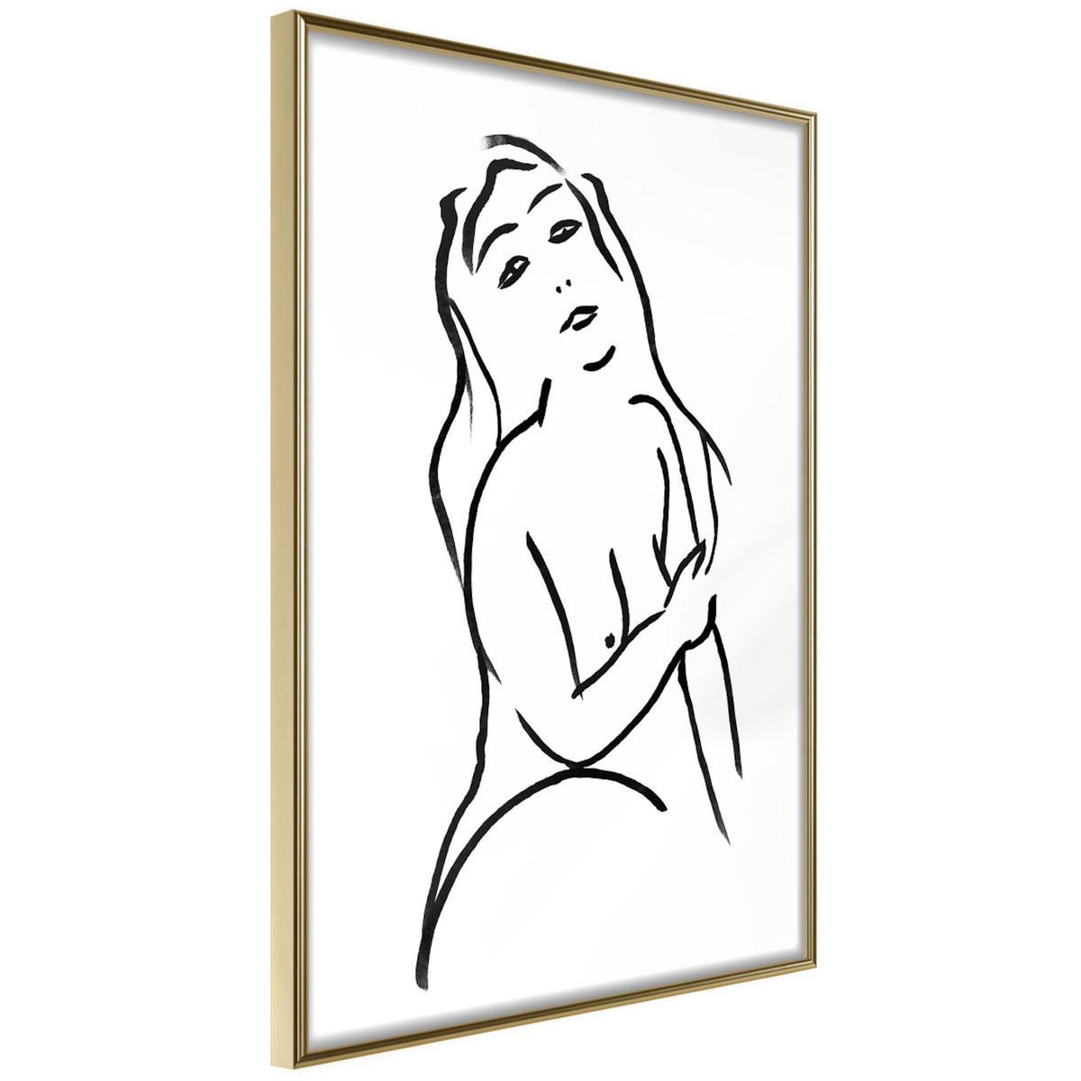 Paris Prix Affiche Murale Encadrée  Shape of a Woman