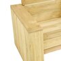 Voir la diapositive 5 : VIDAXL Chaise de jardin 89x76x76 cm Bois de pin impregne