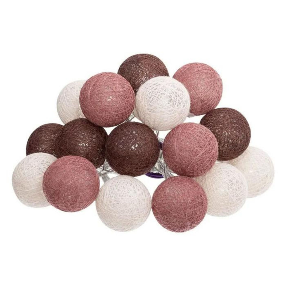 ATMOSPHERA Guirlande Led 16 Boules  Dune  255cm Multicolore