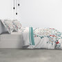 Voir la diapositive 6 : Les Ateliers du Linge Parure housse de couette 100% coton 47 fils/cm2 -capucine