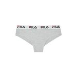 FILA Slip brésilien coton femme Uni FU6067. Coloris disponibles : Gris
