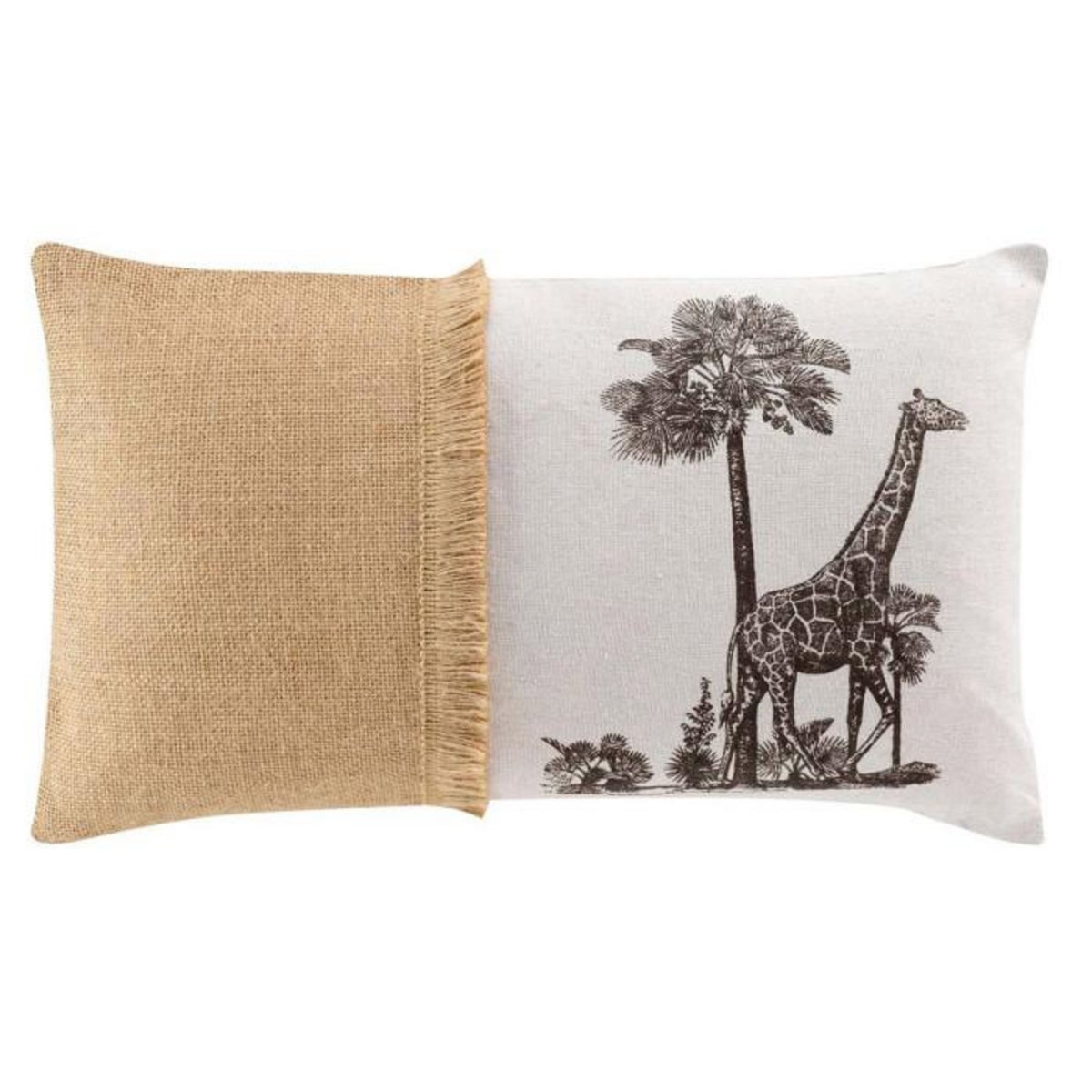 Paris Prix Coussin Déco Jute  Tokao  30x50cm Naturel